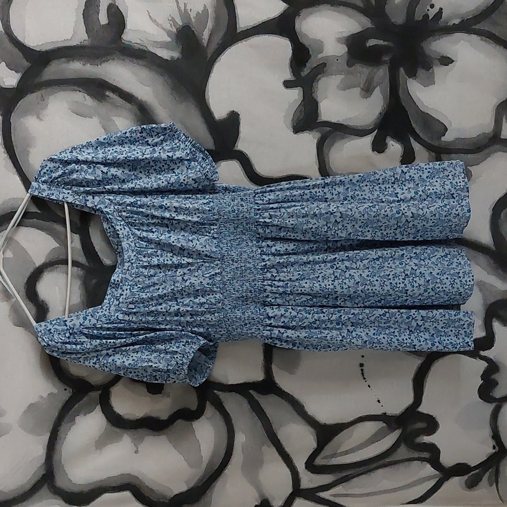 old navy dress size xl blue